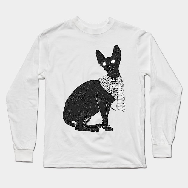 Cat Wanderer Long Sleeve T-Shirt by GODZILLARGE